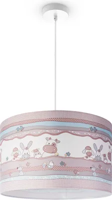 Produktbild von Kinderlampe Deckenlampe LED Pendelleuchte Kinderzimmer Lampe Tier-Motiv, E27 Leuchten Farbe / Größe  Beige (Ø45.5cm)