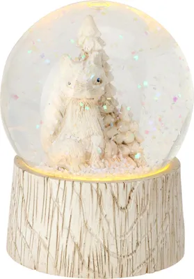 Produktbild von Weihnachtsschneemann mit Eichhörnchenmotiv
