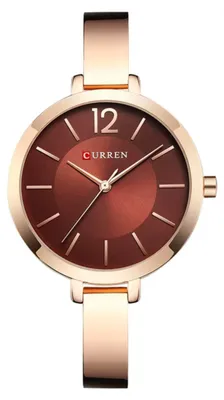 Image de Montre femme CURREN FI-41630 rose et marron avec date KP41630