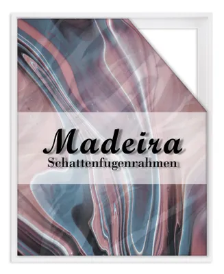 A framed picture with a marbled abstract design.