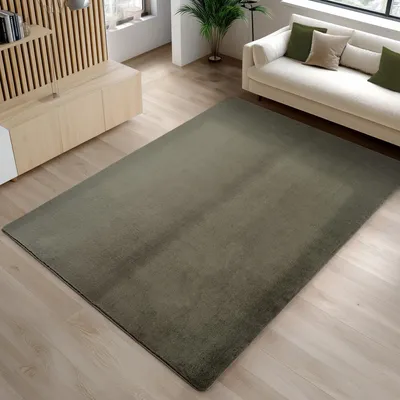 Image de Carpetsale24 Tapis Lavable à Poils Courts Antidérapant et Doux Design Uni Moderne pour Salon et Chambre à Coucher, Taille: 140x200 cm