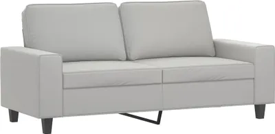 Obrázek produktu pro vidaXL Pohovka pro 2 osoby Světle šedá 140 cm Látka z mikrovlákna