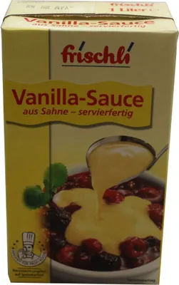 Produktbild von Frischli Vanilla Sahne Sauce feinstes Vanilla-Aroma mit Süße 1000ml