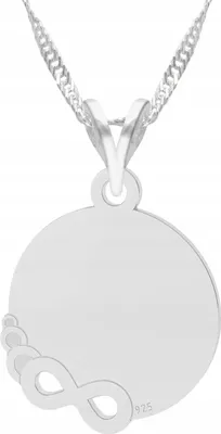 Produktbild von Silberne Halskette mit Unendlichkeitslinie „Love Forever“ (925er Silber)