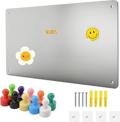 Immagine prodotto di Lavagna magnetica 40 x 30 cm - Cucina e parete - Include 20 magneti