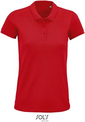 Produktbild von SOLs 03575 | Damen Polo, Planet Women Polo Shirt, 100% Baumwolle - Farbe: Red - Größe: L
