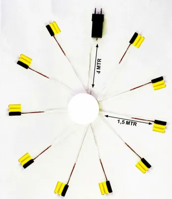 Produktbild von Batterie Netzteil Adapter 10 x 3 AAA Micro Batterien 4,5V Wandler 1,5m Kabel