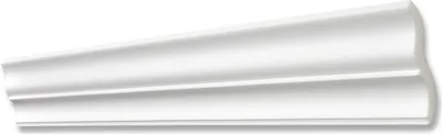 Produktbild von Decosa Zierprofil ST60, weiß, 65 x 60 mm, Länge: 2 m - 05 Stück
