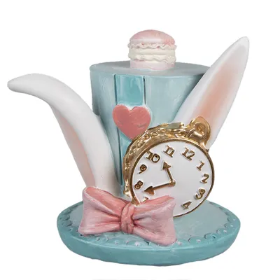 Immagine prodotto di Clayre & Eef Figurina Cappello 9 cm Coniglio in poliresina blu