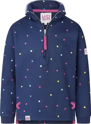 Produktbild von Lazy Jacks - Sweatshirt für Mädchen, mit kurzem Reißverschluss LJ182 (116) (Blau)