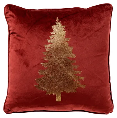 Produktbild von Textino Dekokissen Tree 45x45 cm Rot