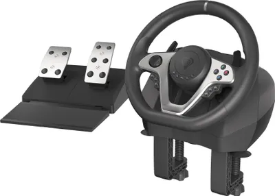 Immagine prodotto di Genesis GENESIS Seaborg 400 nero, argento Volante USB + pedali Nintendo Switch, PC, PlayStation 4, Playstation 3, Xbox 360, Xbox One, Xbox One S, Xbox One X