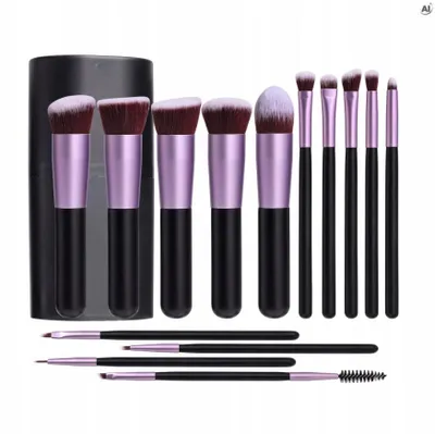 Make-up Pinsel Set 14-teilig - weiche, dichte Kosmetikpinsel für Make-up