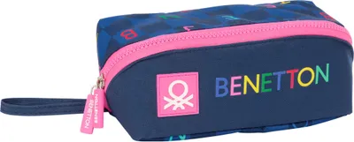 Immagine prodotto di Borsa multiuso Benetton Damero blu navy 20 x 8 x 8 cm