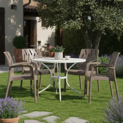Produktbild von Rumley - Outdoor-Stuhl, Beige, 4 Stühle  Italy
