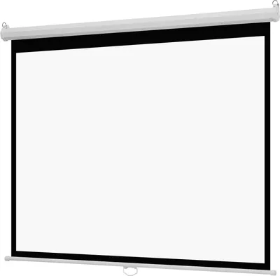 Obrázek produktu pro SucceBuy Ruční promítací plátno, 72" formát 4:3, 4K 1080 HD, zatahovací plátno pro montáž na stěnu, filmová projekce se stahovací šňůrou, přenosné rolovací plátno pro domácí kino