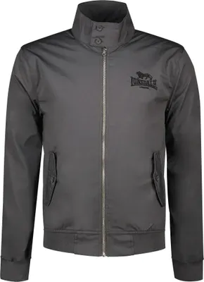 A studio shot of a men's bomber jacket.