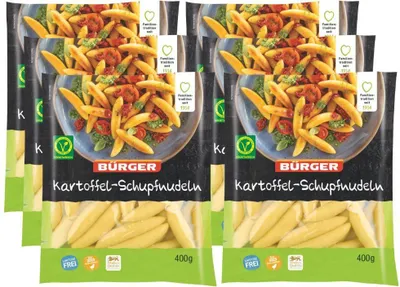 Produktbild von Bürger - Kartoffel-Schupfnudeln, 6 x 400 g Beutel
