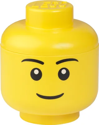 Produktbild von LEGO Aufbewahrungskopf STORAGE HEAD BOY L 8,5 Liter gelb