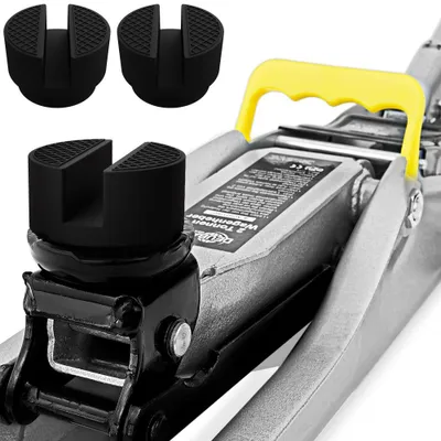 Produktbild von DEUBA® 3er Set Gummiauflage Wagenheber Universal Ø49mm Stahlverstärkung rutschfest Gummipad Wagenheberaufnahme Rangierwagenheber Stempelwagenheber