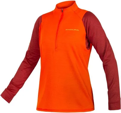 Produktbild von Endura SingleTrack Fleece-Trikot E9183 – Damen lang paprikafarben größe 2XL E9183PA/7