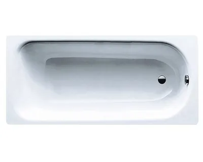 A top-down view of a white bathtub.