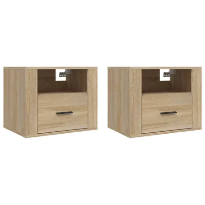 Produktbild von Wand-Nachttische 2 Stk. Sonoma-Eiche 50x36x40 cm