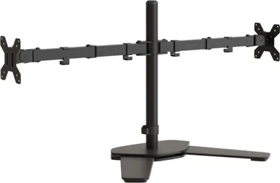 Obrázek produktu pro vidaXL Stolní držák pro 2 monitory Černá ocel VESA 75/100 mm