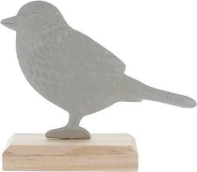 Produktbild von Standdeko - Vogel - grau/braun - ca. 12 x 10 x 4 cm