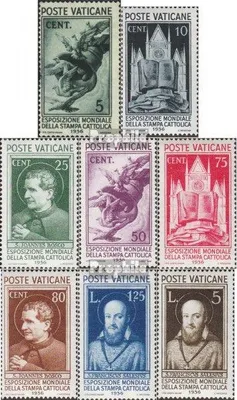 Produktbild von Briefmarken Vatikanstadt 1936 Mi 51-58 (kompl.Ausg.) Jahrgang 1936 komplett postfrisch Weltausstellung