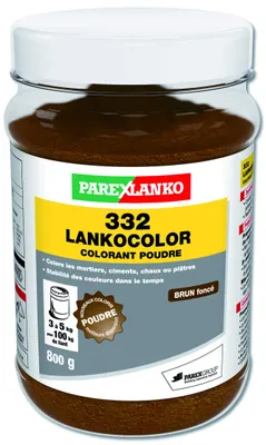 Farbpulver für Mörtel, Zement, Kalk oder Gips, dunkelbraun, 800 g