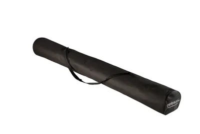 A black soft case for a tripod screen is shown against a white background.