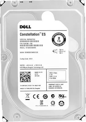Obrázok produktu pre Pevný disk Dell 0R755K 2TB 7200Rpm Sas II 3,5'' palca ST32000444SS