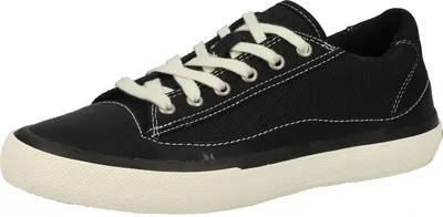 Produktbild von Clarks Aceley Lace Canvas Sneaker Schwarz mit herausnehmbarer Innensohle, leicht