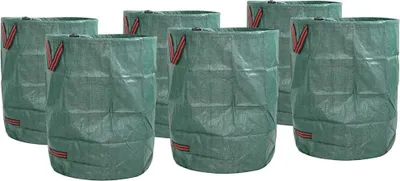 Obrázok produktu pre Vrecia na záhradný odpad, 12 ks, zelené, 66 x 66 x 83,5 cm, polypropylén
