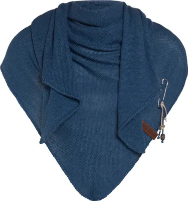 Produktbild von Knit Factory Lola Dreieckstuch - Jeans - 190x85 cm