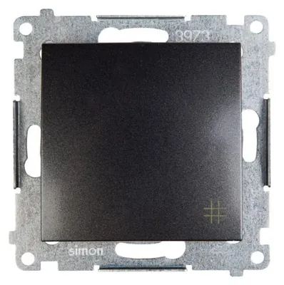 Produktbild von Kontakt-Simon DW7.01/48, Kunststoff, Anthrazit, IP20, IP44, 250 V, 10 A, 75 mm