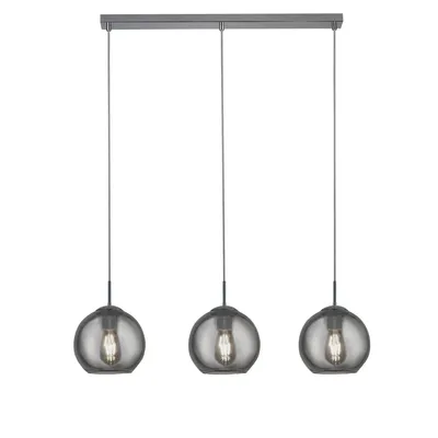 Obrázok produktu pre Závesné svietidlo, chróm, sklenené tienidlo, H 150 cm, PENDANTS