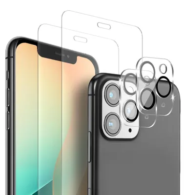 Produktbild von 2x Display + Kamera Glas für Apple iPhone 11 Pro Max Displayschutz Kameraschutz Panzerfolie Displayglas Kameraglas 9H Schutzglas