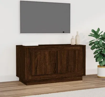 Obrázek produktu pro The Living Store Televizní skříňka hnědý dubový vzhled 80x35x45 cm materiál na bázi dřeva