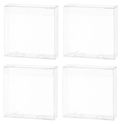 Productafbeelding van Geschenkdoosjes 30 Stuks - Doorzichtige Doosjes - Rechthoekige Geschenkdoosjes - PVC Doosjes - Transparante Verpakking - 10 x 10 x 3 cm - Cadeaudoosjes