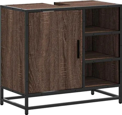 Obrázok produktu pre vidaXL Vanity unit brown oak look 65x33x60 cm