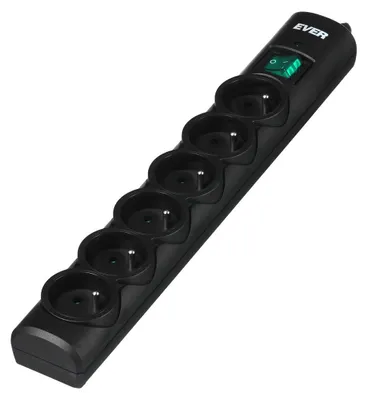 Immagine prodotto di Ever Optima 5m Black 6 AC outlet(s) 250 V