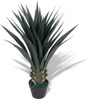 Produktbild von Künstliche Yucca-Pflanze mit Topf 85 cm Grün