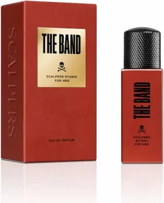Imagen del producto de El perfume "The Band For Her" en formato vaporizador, de la marca Scalpers, en un envase de 30 ml