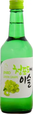 Produktbild von [ 360ml ] HITEJINRO Soju Jinro Green Grape / Soju mit Traubengeschmack Alc. 13% vol.