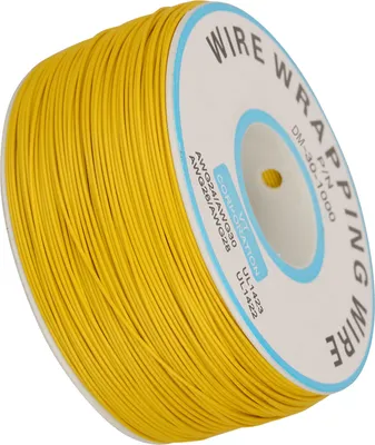 Obrázok produktu pre 1Roll WiRe balenie jedného medeného drôtu 30AWG kábel 0,25 mm priemer jadra (žltá)
