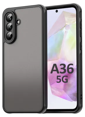 A smartphone case is shown on a light gray background, with the phone screen displaying text.