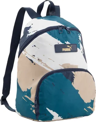 Image de PUMA sac à dos Core Pop Backpack Club Navy-Sand Dune-AOP bleu marine