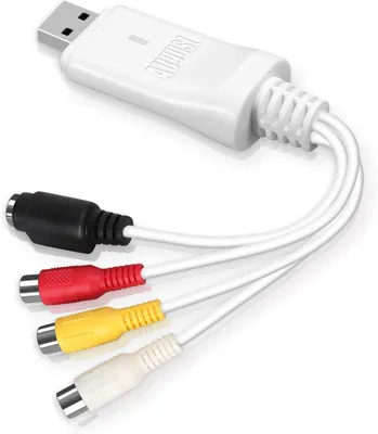 Produktbild von USB Video Grabber  Konverter zum Digitalisieren von VHS und Hi8 Kassetten - August VGB300